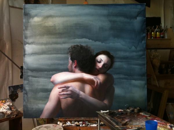 600x450 Alone Together Like Barley Bending - Alone Together Painting