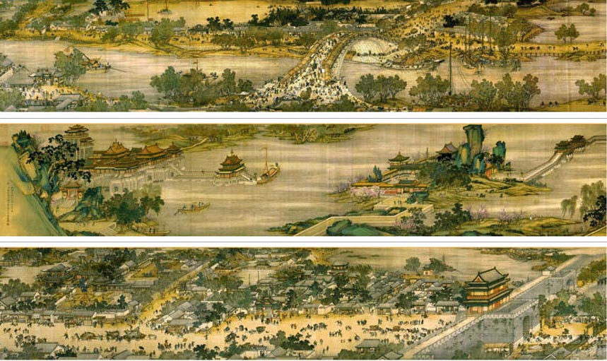 Along The River During The Qingming Festival Painting at PaintingValley