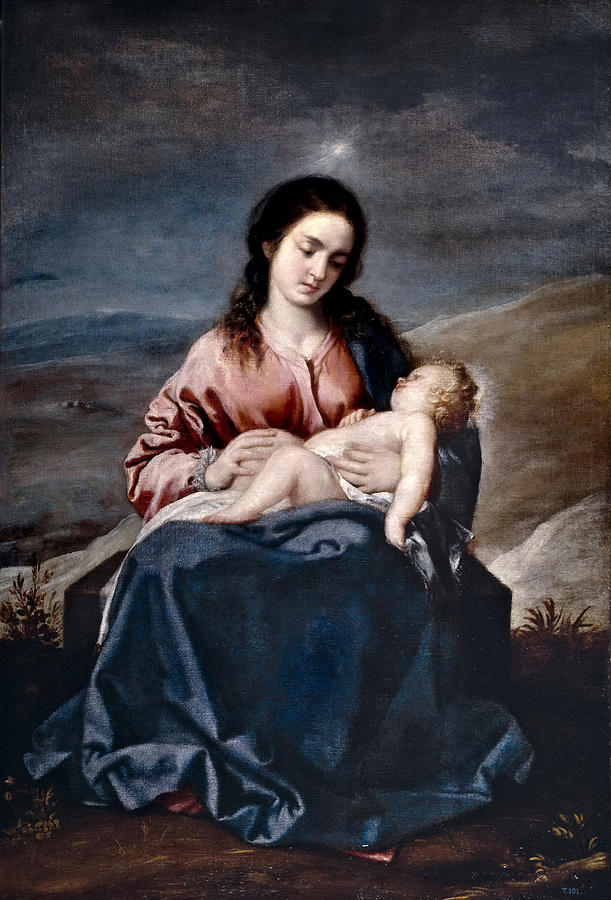 611x900 Madonna And Child Painting By Alonso Cano - Alonso Painting