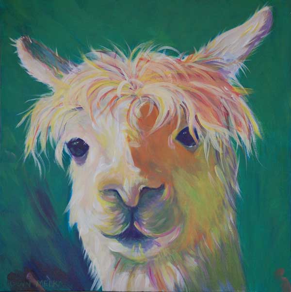 600x602 Alpaca Paintings - Alpaca Painting