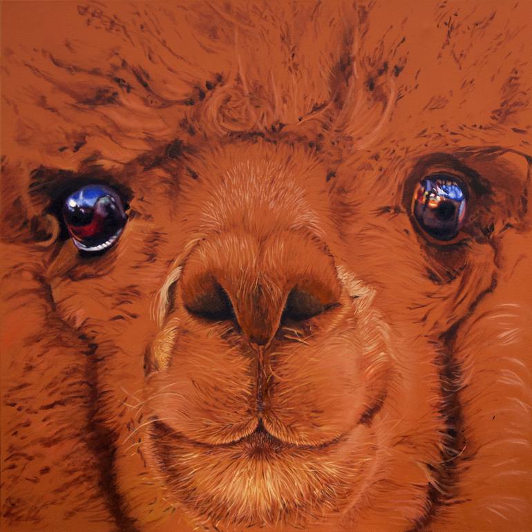 770x770 Saatchi Art Alpaca Painting By Steve Nayar - Alpaca Painting