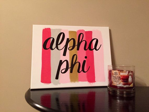 570x428 Paint Stroke Sorority Canvas Alpha Phi Alpha Phi Canvas Aoii - Alpha Phi Painting
