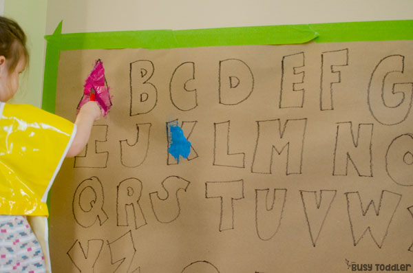 600x397 Easy Alphabet Painting Activity - Alphabet Painting