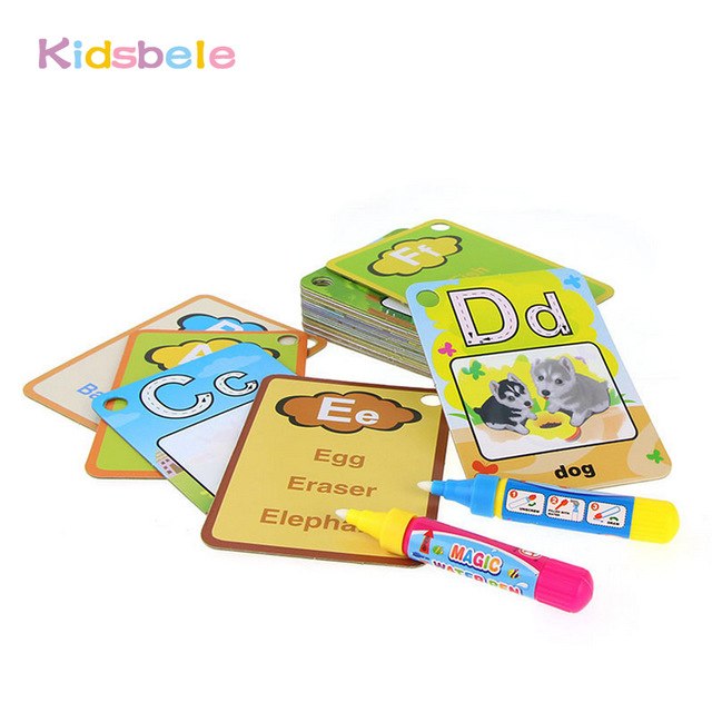 640x640 Kids Water Drawing Toys 26pcs Alphabet Learning Doodle Cards - Alphabet Painting For Kids