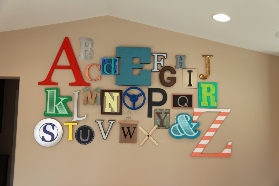 948x632 Accessories Divine Picture Of Kid Bedroom Wall Accessories - Alphabet Painting For Kids
