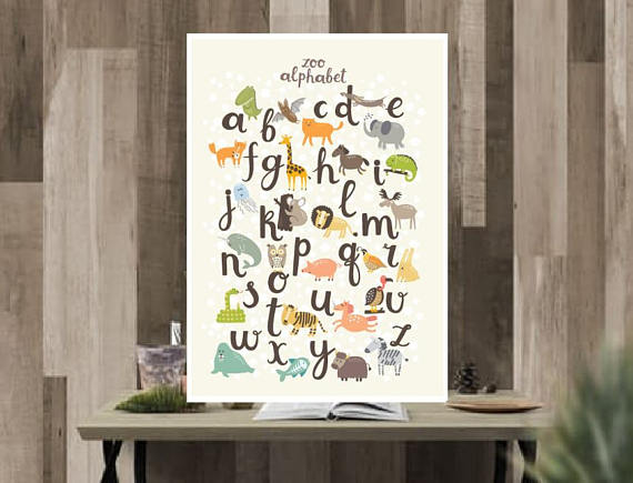 570x435 Alphabet Posteralphabet Paintingalphabet Illustrationkids - Alphabet Painting For Kids