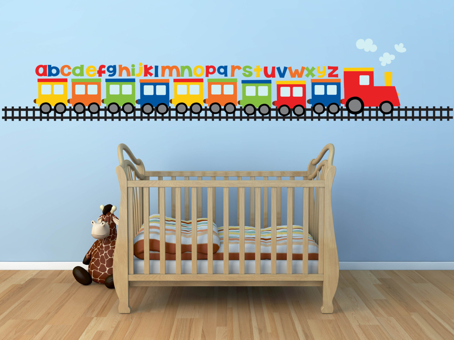 1500x1125 Kids Train Wall Decor - Alphabet Painting For Kids