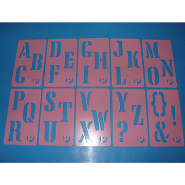 360x360 China New Washable Diy Kids Pp Plastic Alphabet Drawing Template - Alphabet Painting For Kids