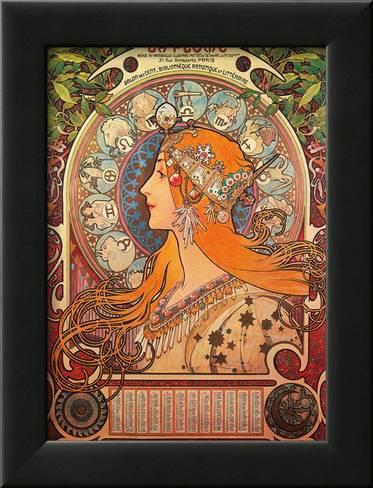373x488 Calendar, Art Nouveau, La Belle Posters By Alphonse Mucha - Alphonse Mucha Painting