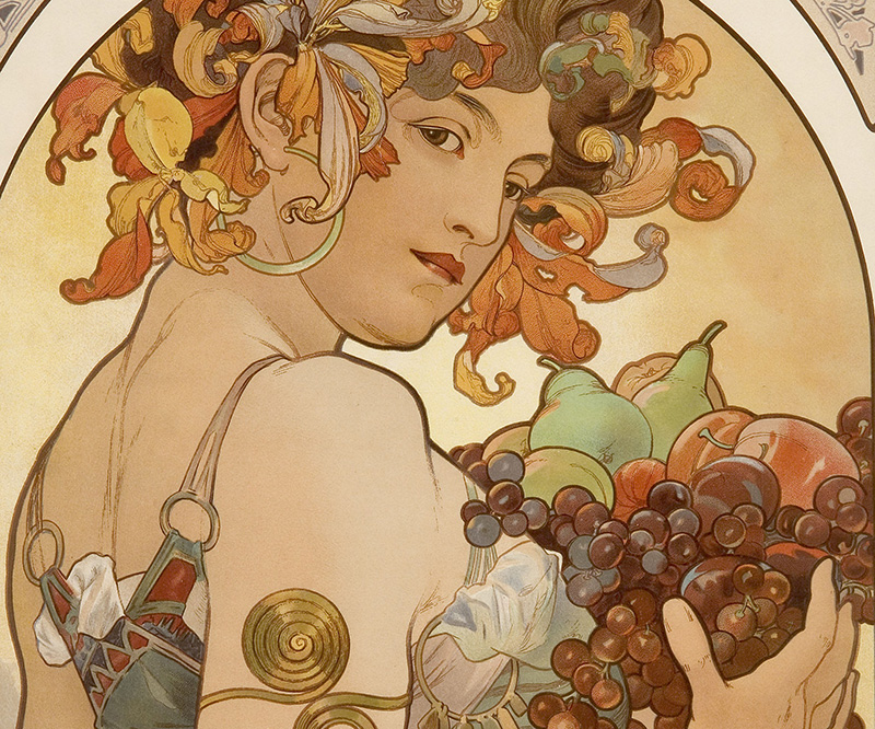 800x666 Alphonse Mucha Art Art Nouveau Art Boha Glass - Alphonse Mucha Painting