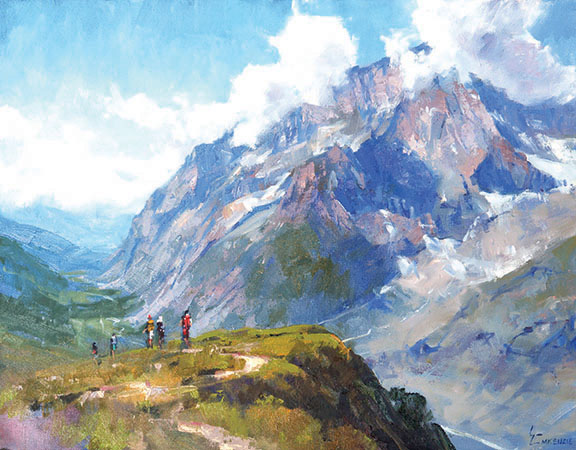 576x450 Limited Edition Oil Paintings Of The Alps Ryder Walker Store - Alps Painting