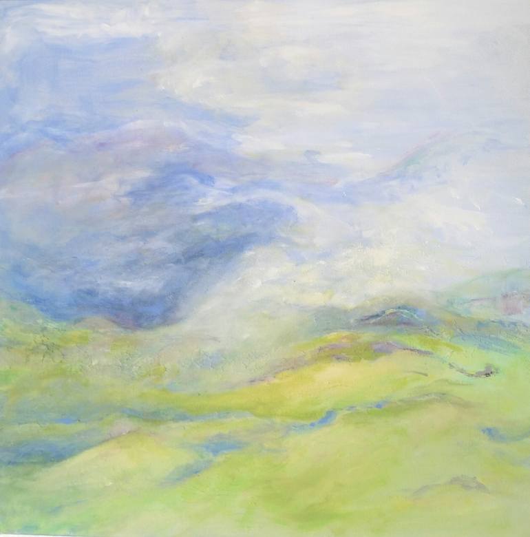 770x780 Saatchi Art Spring In The Alps Painting By Heli Perrett - Alps Painting