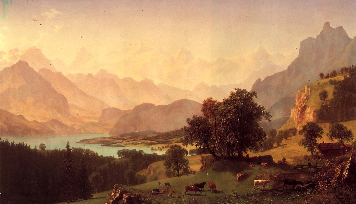 1144x658 Filealbertbierstadt Bernese Alps 1859.jpg - Alps Painting