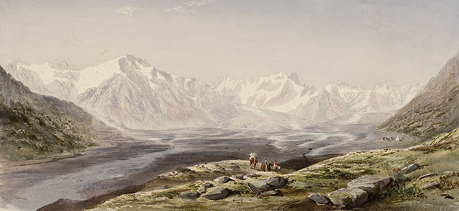660x304 John Gully Painting Of Southern Alps, 1862 Arts And The Nation - Alps Painting