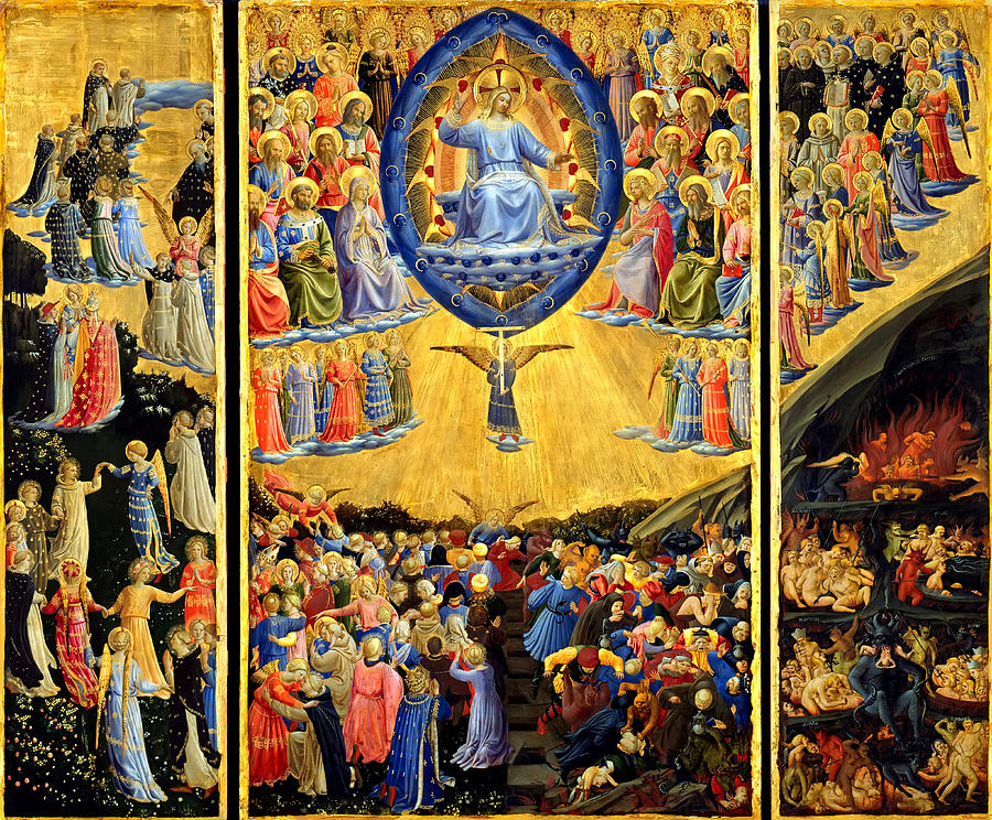 900x744 Last Judgment Winged Altar Painting By Fra Angelico - Altar Painting
