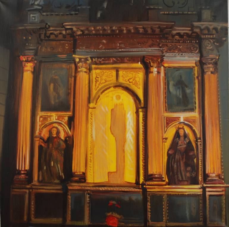 770x761 Saatchi Art Empty Altar Painting By Daniel Laszlo - Altar Painting