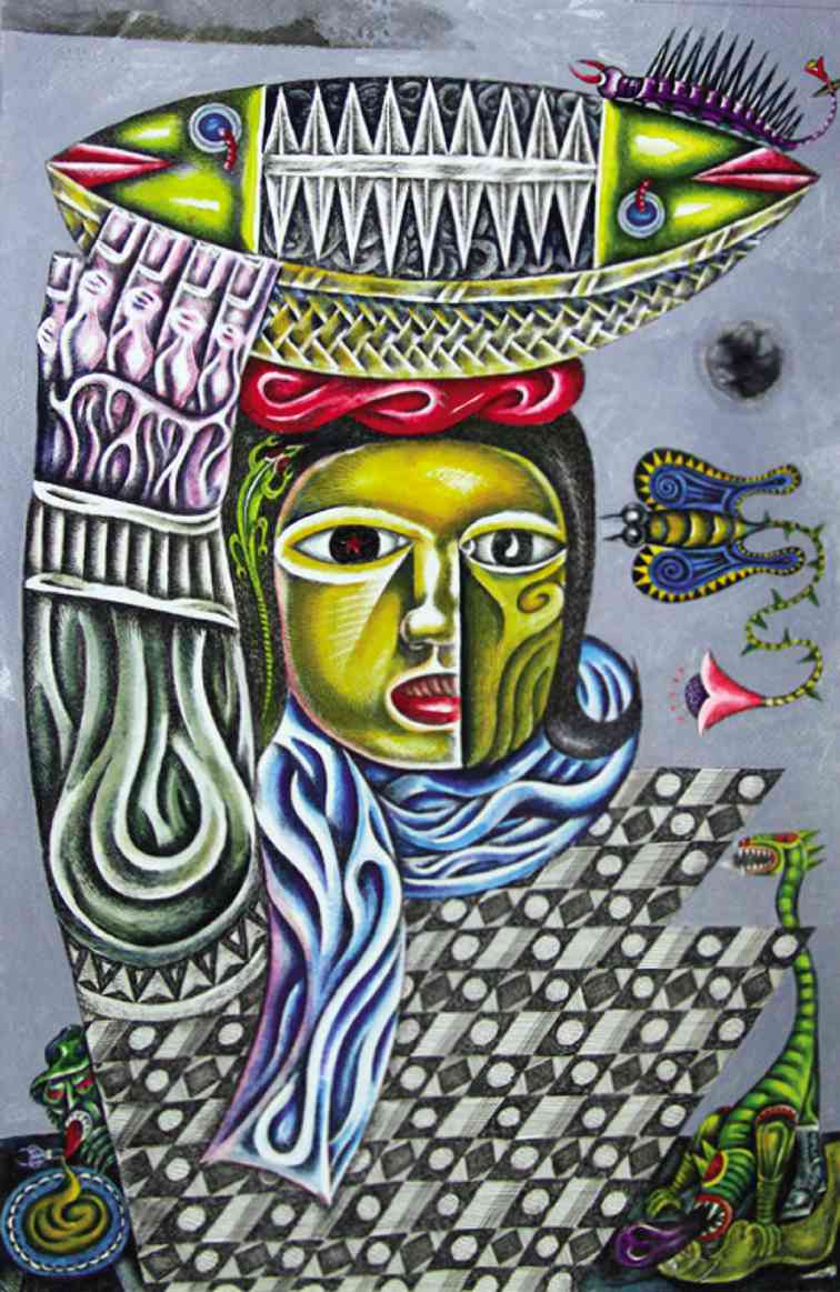 756x1163 Nunelucio Alvarado And The Courtship - Alvarado Painting