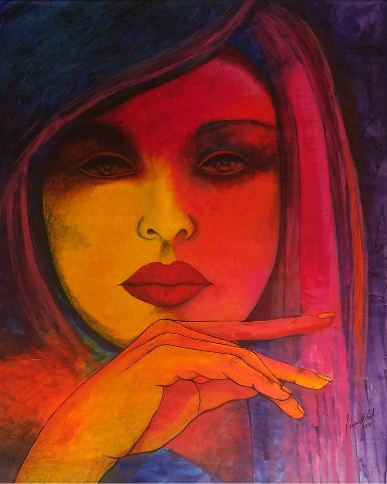 770x963 Saatchi Art En Verano. Painting By Guido Chinchilla Alvarado - Alvarado Painting