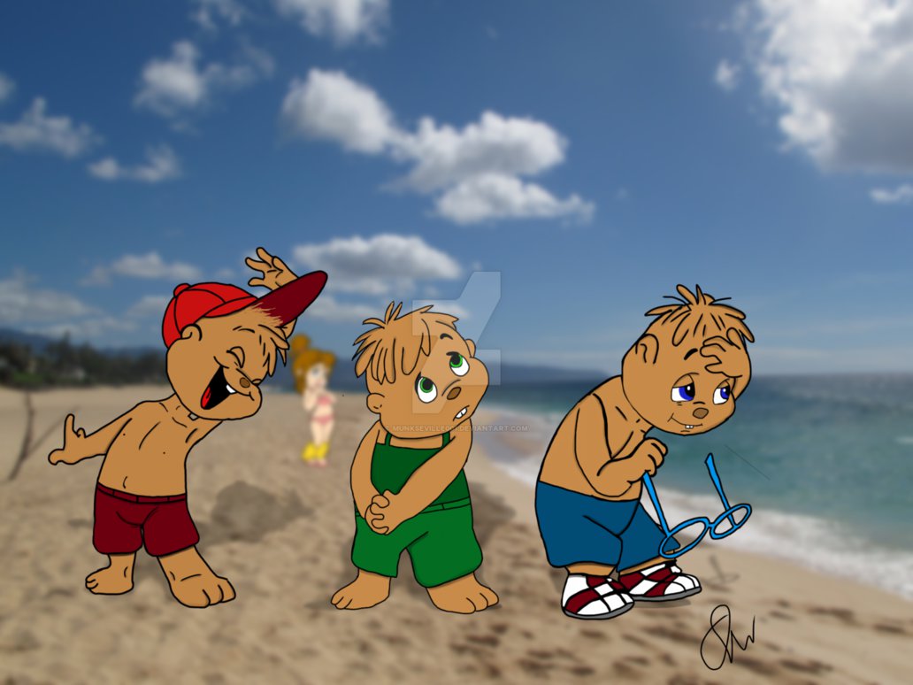 1032x774 Alvin And The Chipmunks Happy Summer Time! By Munkseville001 - Alvin And The Chipmunks Painting