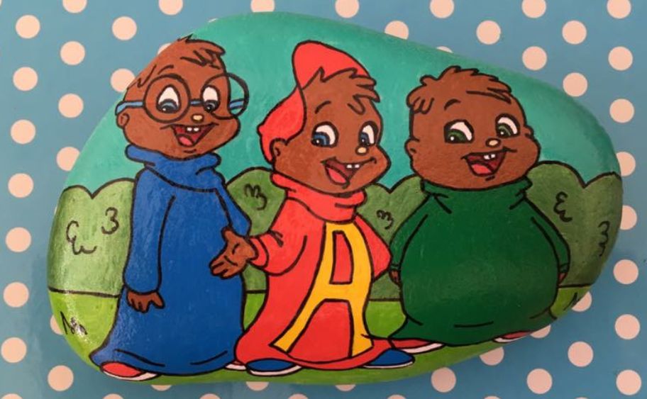 912x563 Alvin And The Chipmunks Painted Rock Rock Painting Ideas - Alvin And The Chipmunks Painting