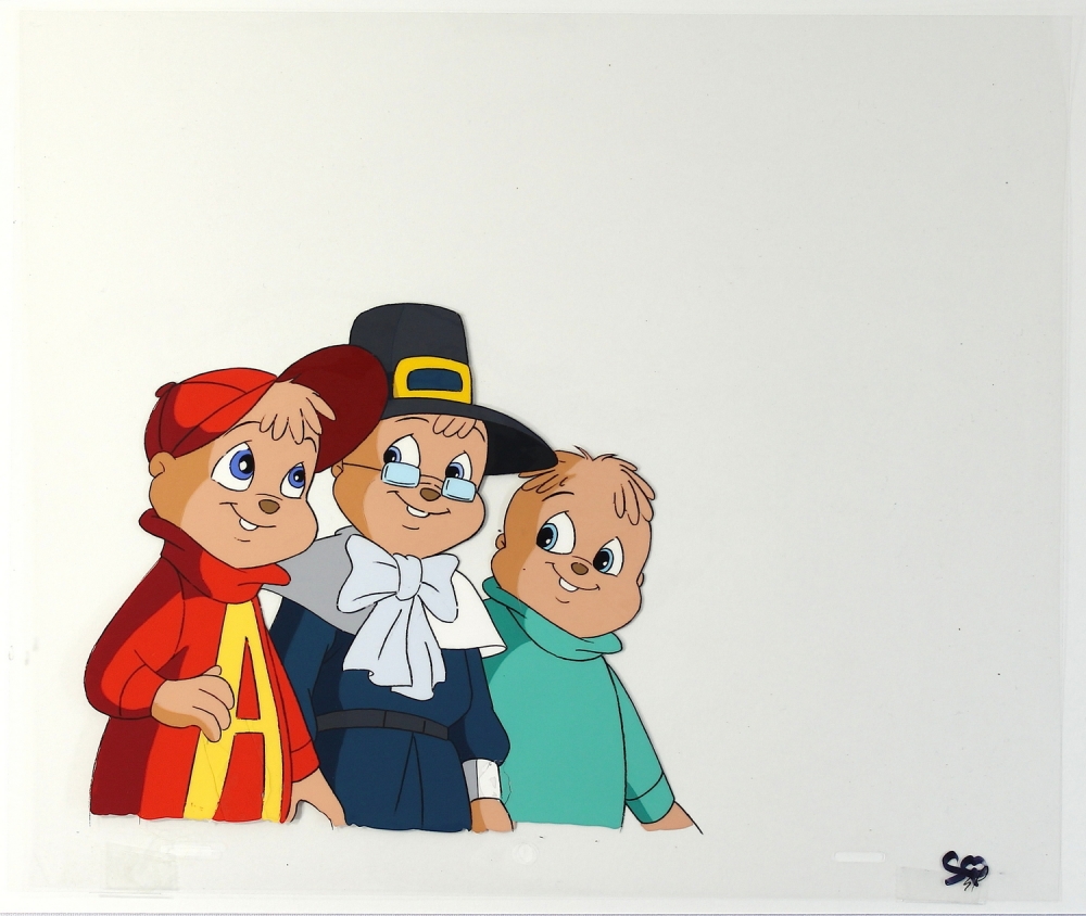 1000x844 Online Sports Memorabilia Auction Pristine Auction - Alvin And The Chipmunks Painting