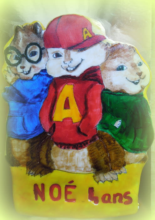 495x700 Alvin And The Chipmunks Cake - Alvin And The Chipmunks Painting