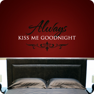 370x370 Always Kiss Me Goodnight Wall Decor Wall Written - Always Kiss Me Goodnight Painting