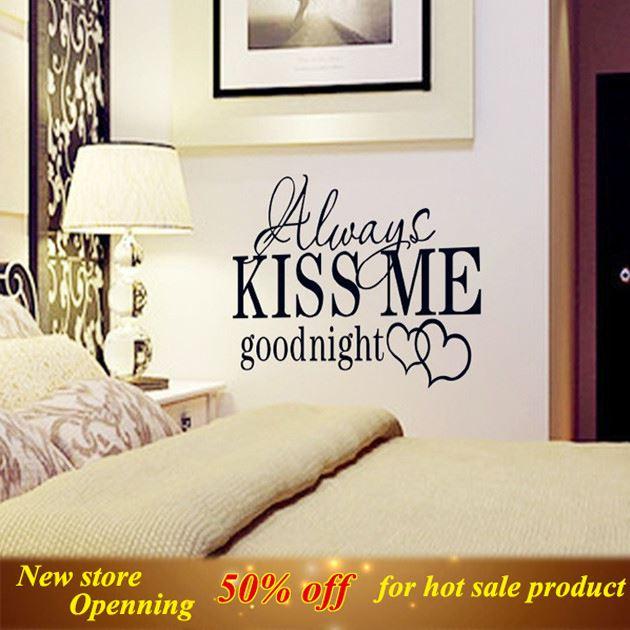630x630 Creative Always Kiss Me Goodnight Wall Stickers Painting Diy - Always Kiss Me Goodnight Painting