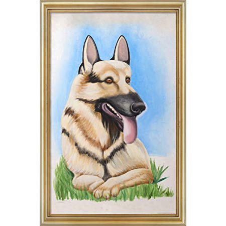 450x450 It's Always Sunny In Philadelphia German Shepherd Poster By Fx - Always Sunny Dog Painting