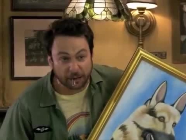 640x480 Its Always Sunny Charlie Hitler Painting 9 - Always Sunny Dog Painting