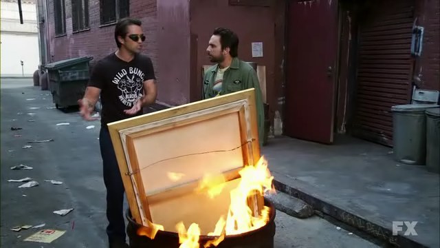640x360 Recap It's Always Sunny In Philadelphia, Episode 8.01 Pop Pop - Always Sunny Dog Painting