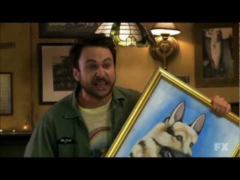 480x360 Charlie With Braces - Always Sunny Dog Painting