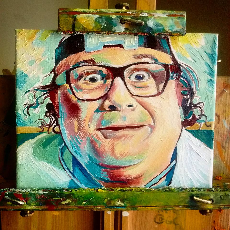 960x960 Danny Devito Painting (Its Always Sunny In Philadelphia). Kyle - Always Sunny Dog Painting