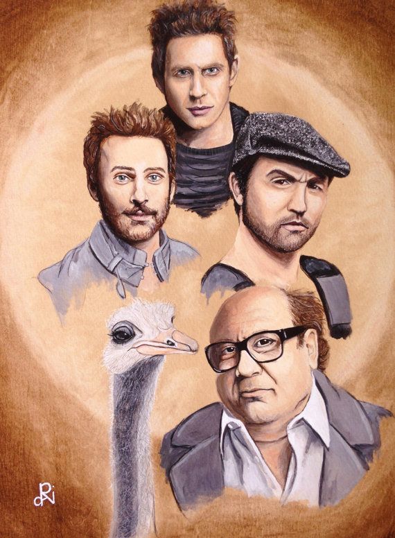 570x776 It's Always Sunny In Philadelphia The Gang Fine Art By Dazzlearts - Always Sunny In Philadelphia Painting
