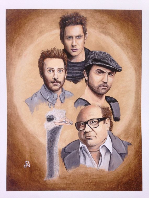570x760 It's Always Sunny In Philadelphia The Gang By Dazzlearts On Etsy - Always Sunny In Philadelphia Painting