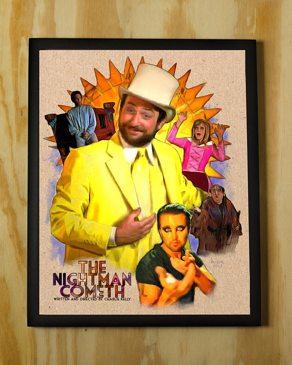 570x713 The Nightman Cometh Charlie Kelly Its Always Sunny - Always Sunny In Philadelphia Painting