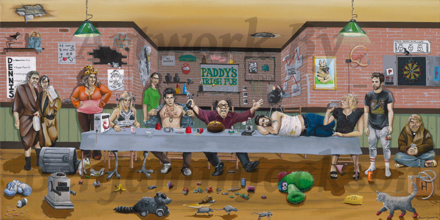 1500x750 It's Always Sunny In Philadelphia The Gang's Last - Always Sunny Painting