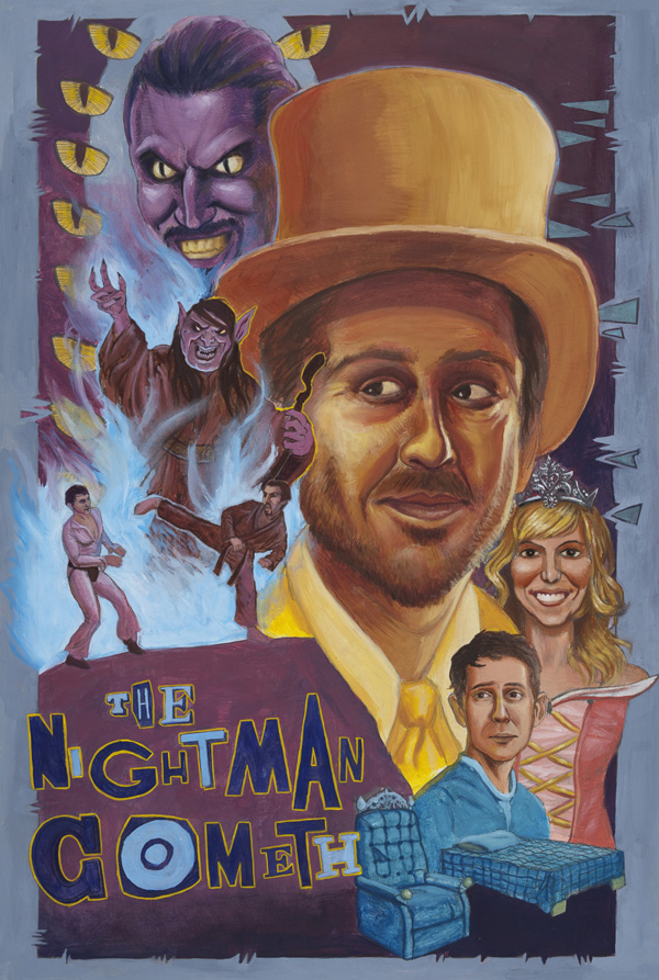 600x893 The Nightman Cometh By Flammableperson - Always Sunny Painting