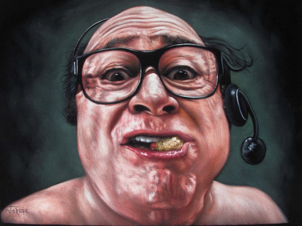 1024x768 Danny Devito - Always Sunny Painting
