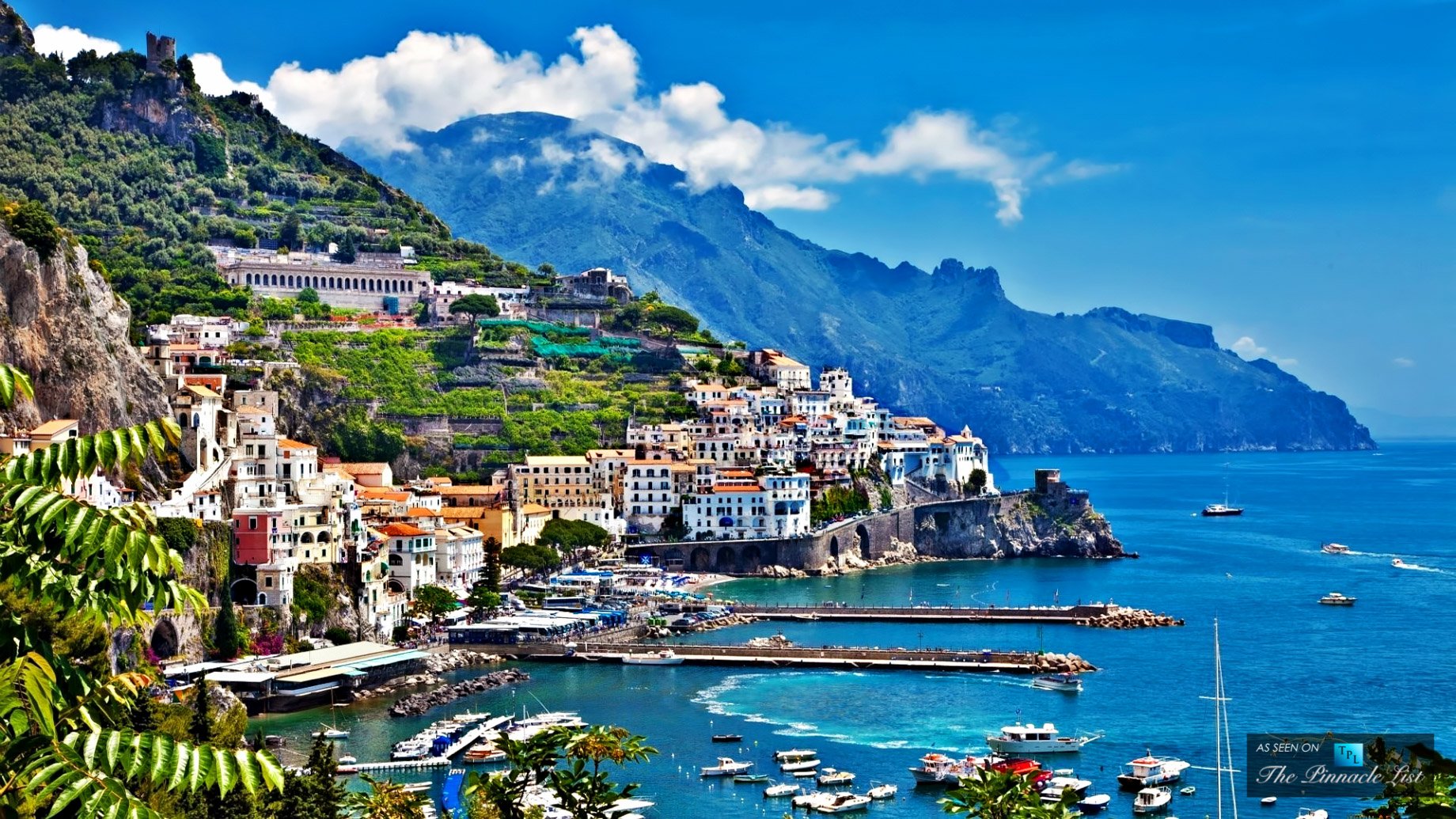 1840x1035 The Town Of Amalfi Picture Perfect Like An Oil Painting - Amalfi Coast Painting