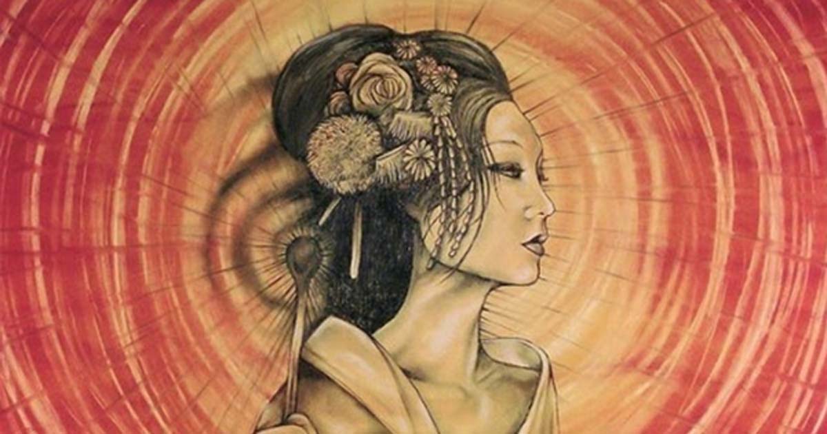 1200x630 Solar Goddess Amaterasu, Divine Ancestor Of The Japanese Imperial - Amaterasu Painting