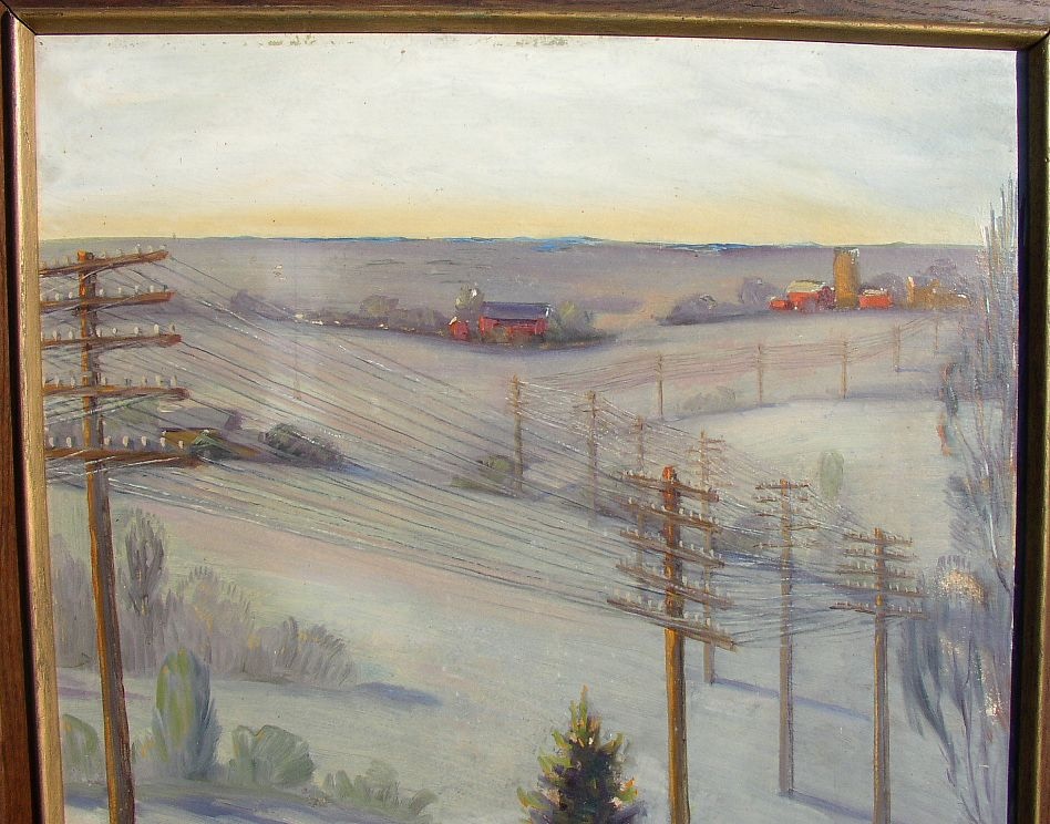 948x744 Old Wisconsin Farm Hills Amateur Oil Painting Collectors Weekly - Amateur Oil Painting