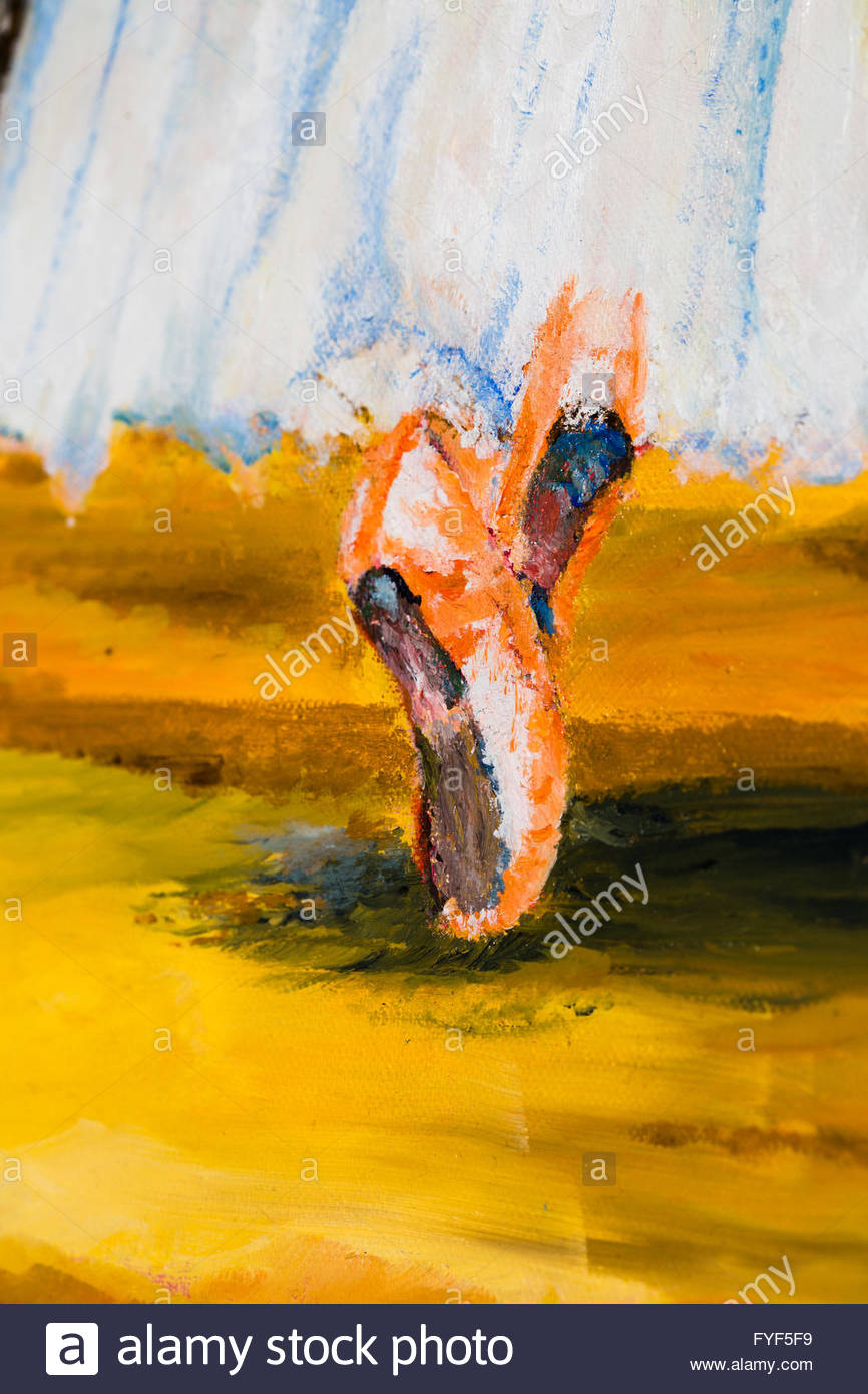 866x1390 Amateur Oil Painting Of Dancers Feet Stock Photo 102981181 - Amateur Oil Painting
