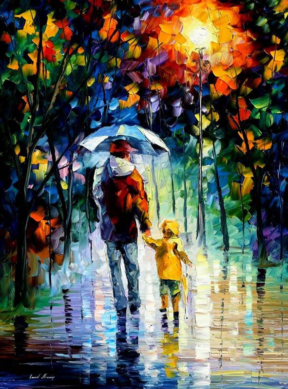 591x800 Another Leonid Afremov Rainbow Of Color Amazing - Amazing Painting
