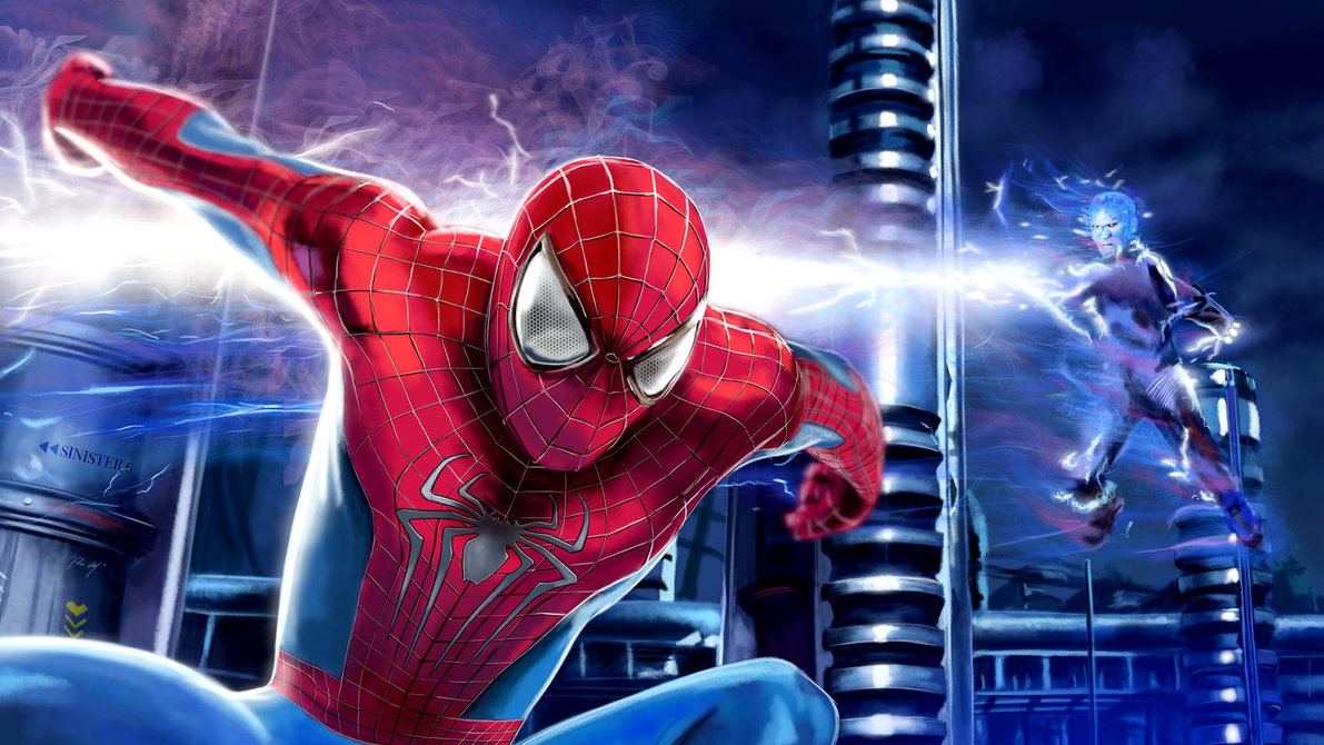 1191x670 Speed Painting 23 The Amazing Spiderman 2 By Juliancelaj - Amazing Spider Man Painting