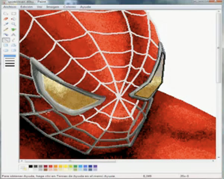 450x360 Amazing Spider Man Ms Paint Drawing - Amazing Spider Man Painting