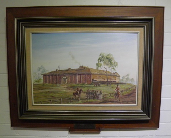 594x480 Painting, Slip Rails To Hell Ambrose Carr C1980 2017.33 On Ehive - Ambrose Painting