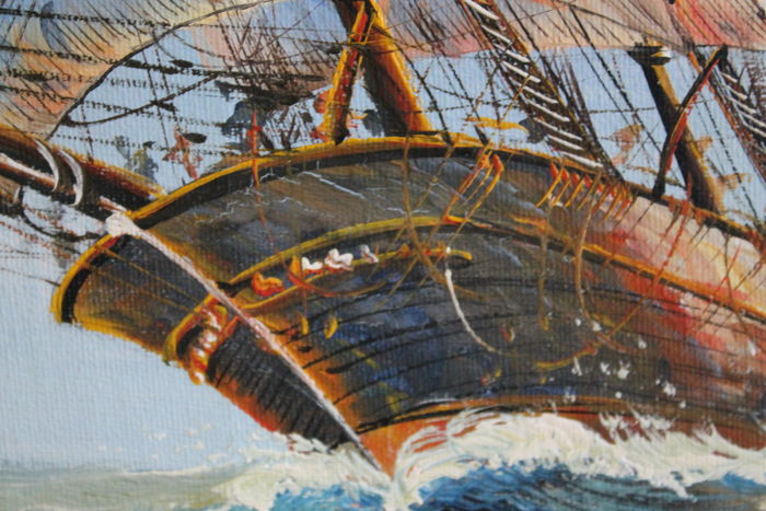 700x467 Ambrose (20th Century) - Ambrose Ship Painting