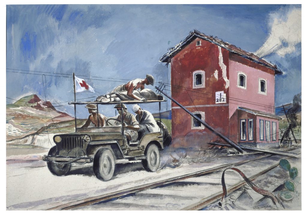 1024x720 Search The Collections Canadian War Museum - Ambulance Painting