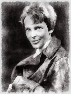 228x300 Amelia Earhart Paintings Fine Art America - Amelia Earhart Painting